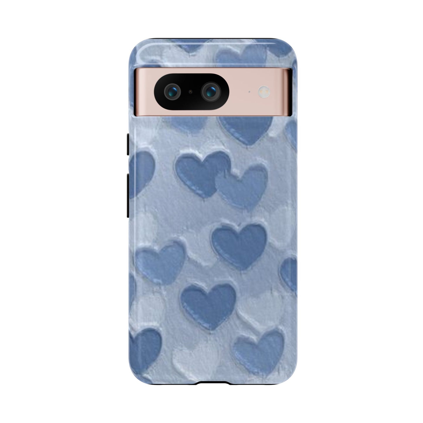 Blue Heart Chalk Wall Phone Case