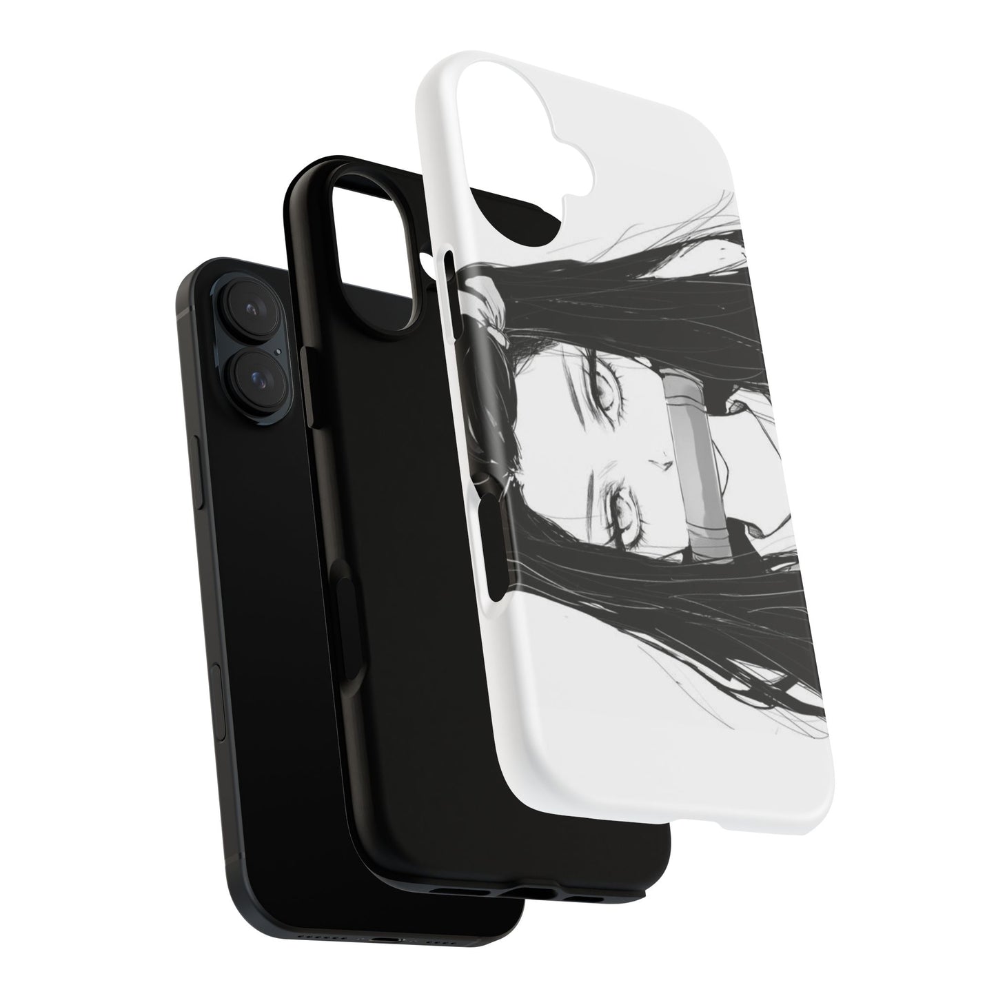 White Nezuko Kamado Clipart Phone Case