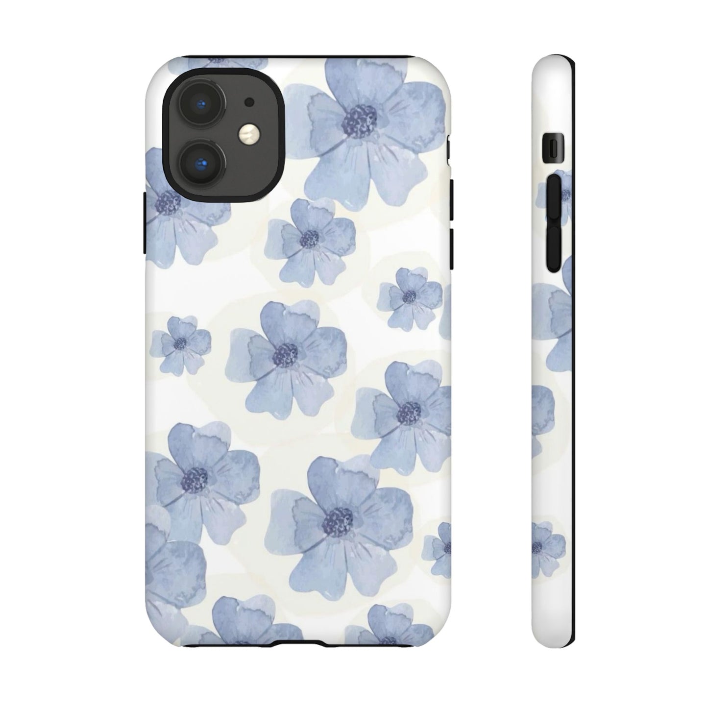 Blue Watercolor Flower iPhone Case