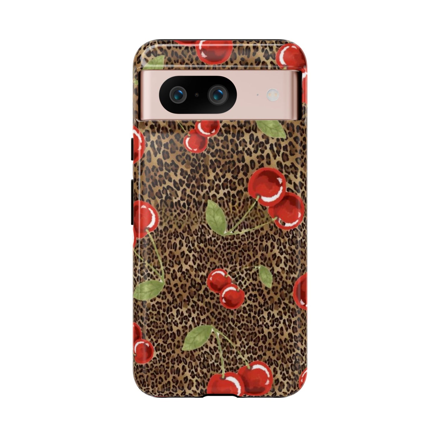 Leopard Cherries iPhone Case