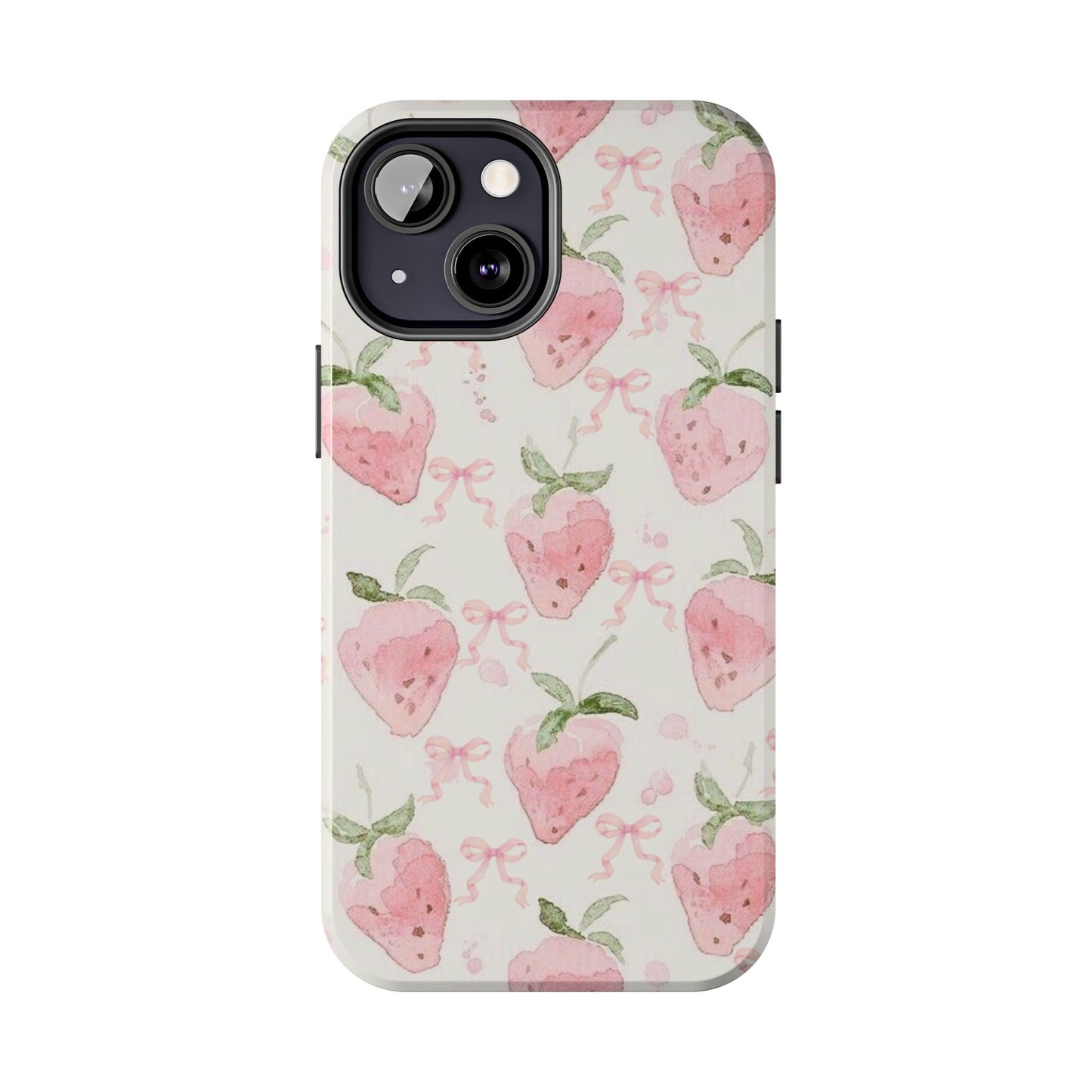 Strawberry Bows iPhone Case