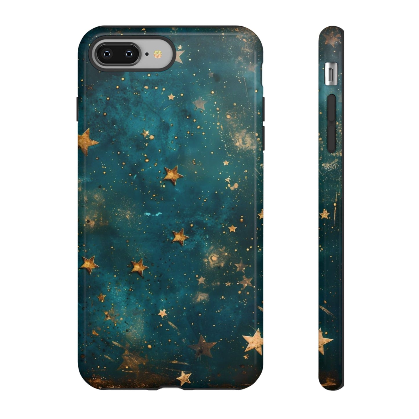 Celestial Gold Stars iPhone Case