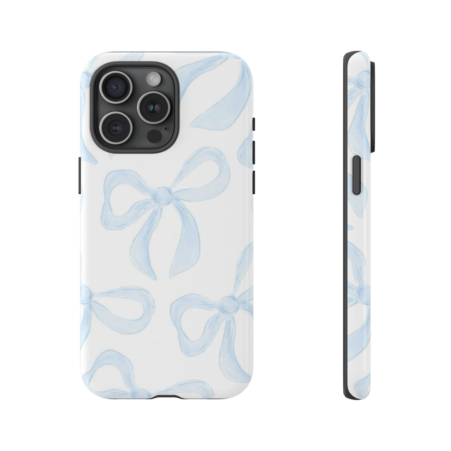 Blue Coquette Bow iPhone Case