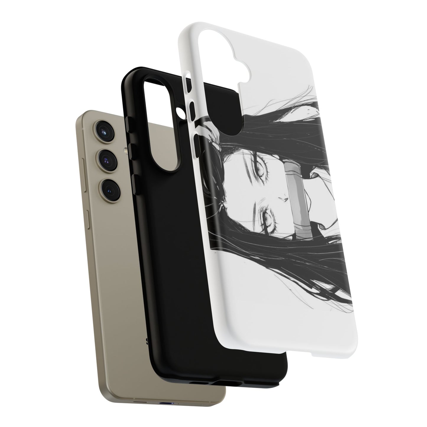 White Nezuko Kamado Clipart Phone Case