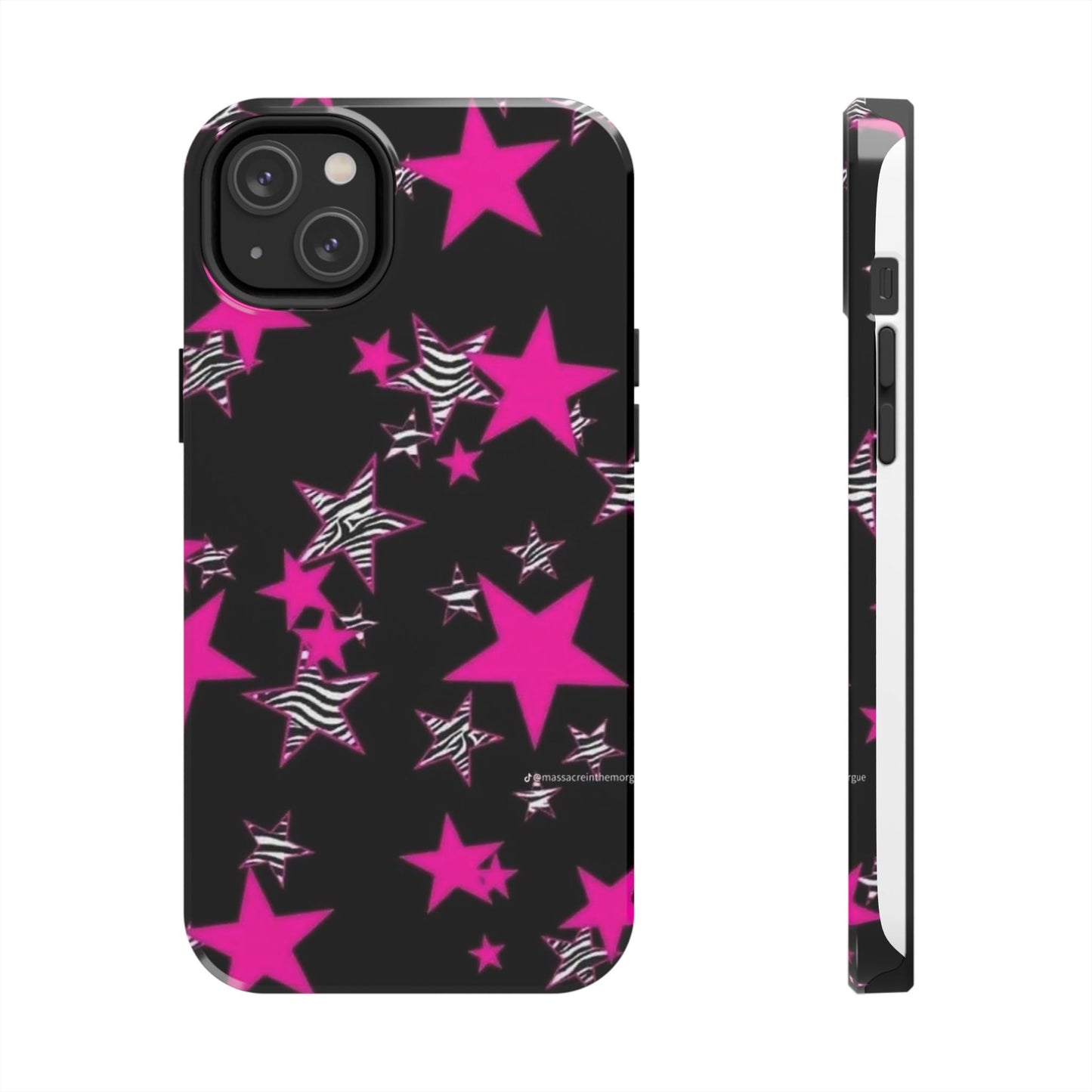 Pink & Zebra Stars iPhone Case