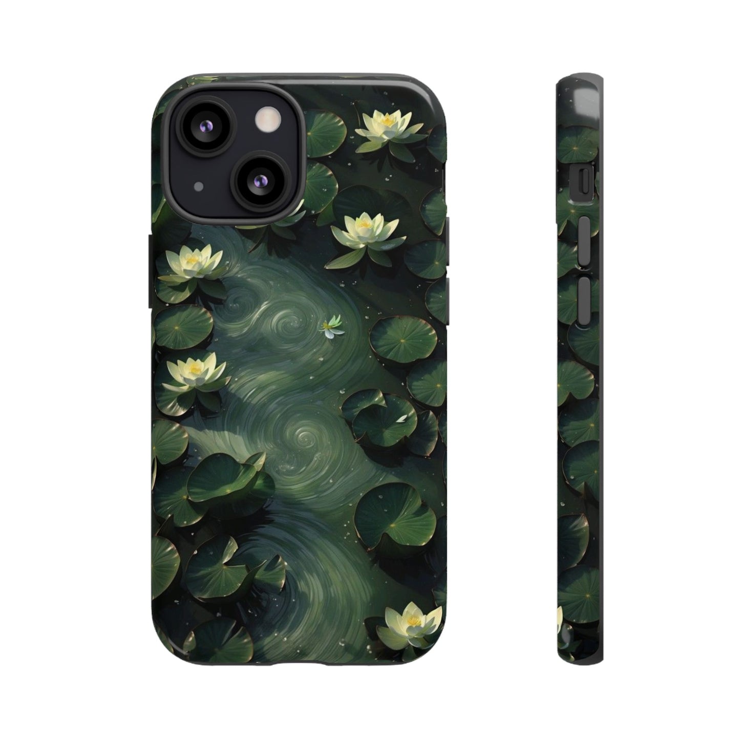 Lilypad Swirls iPhone Case