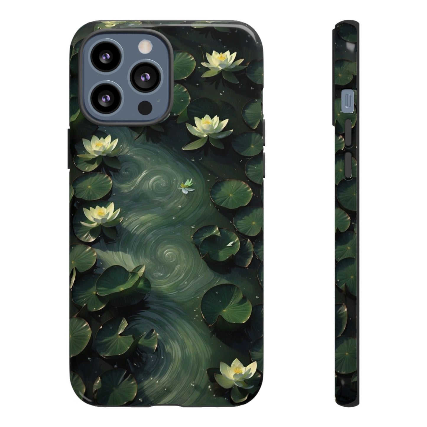 Lilypad Swirls iPhone Case