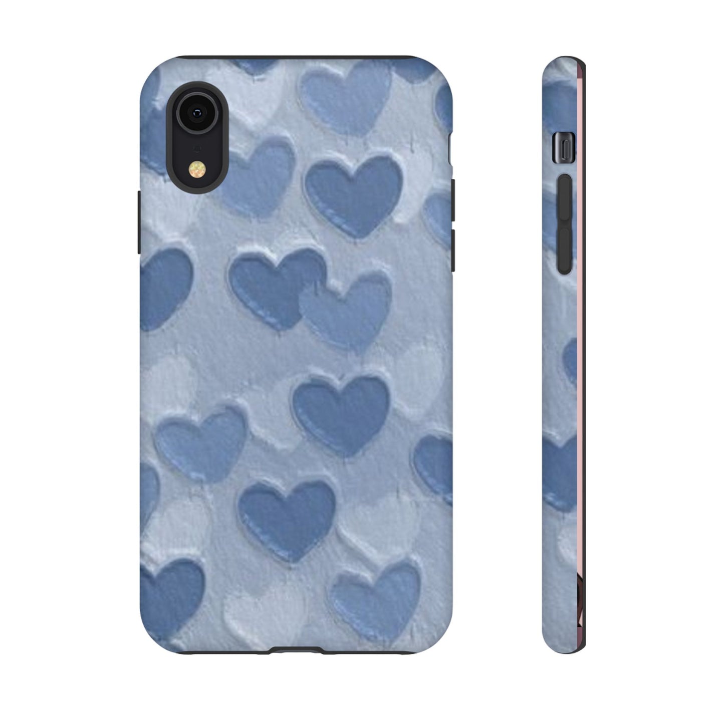 Blue Heart Chalk Wall Phone Case