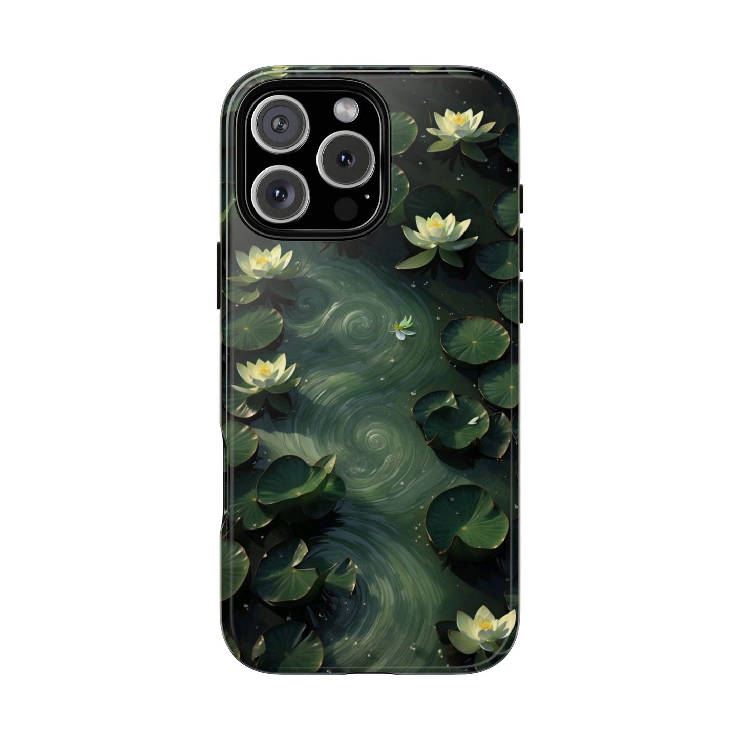 Lilypad Swirls iPhone Case