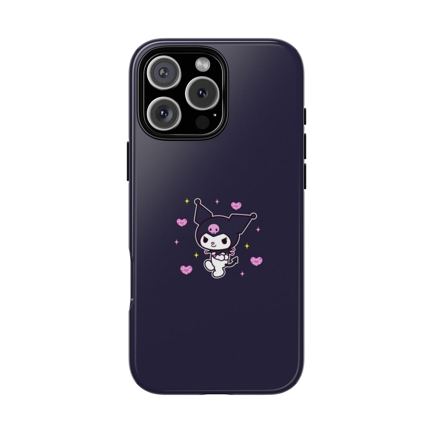 Navy Kuromi Hearts Phone Case