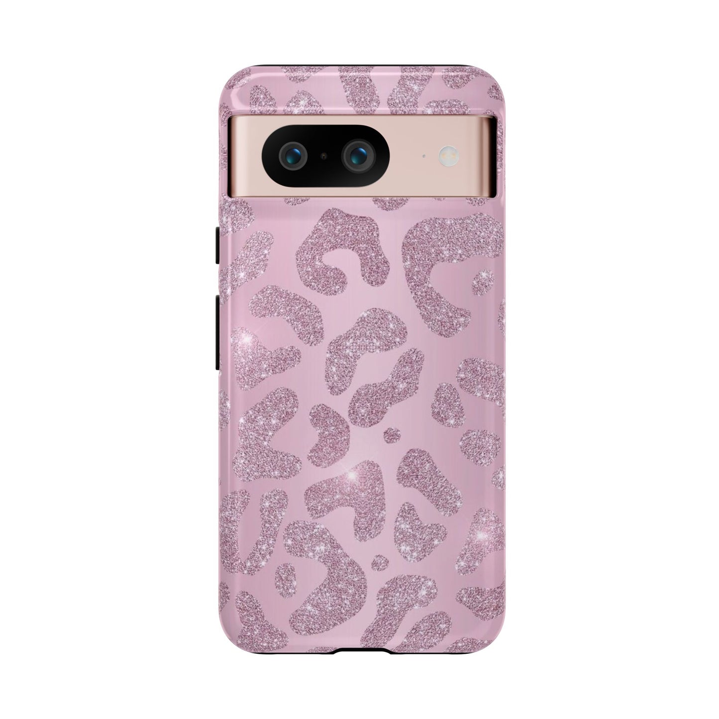 Pink Glitter Cheetah iPhone Case