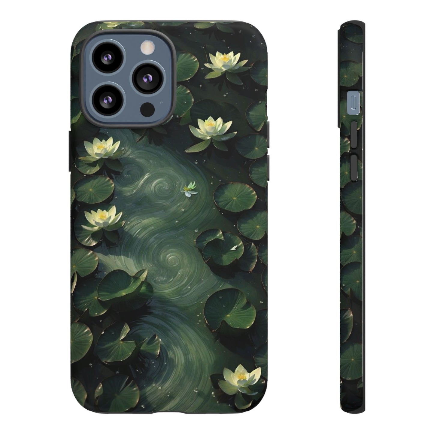 Lilypad Swirls iPhone Case