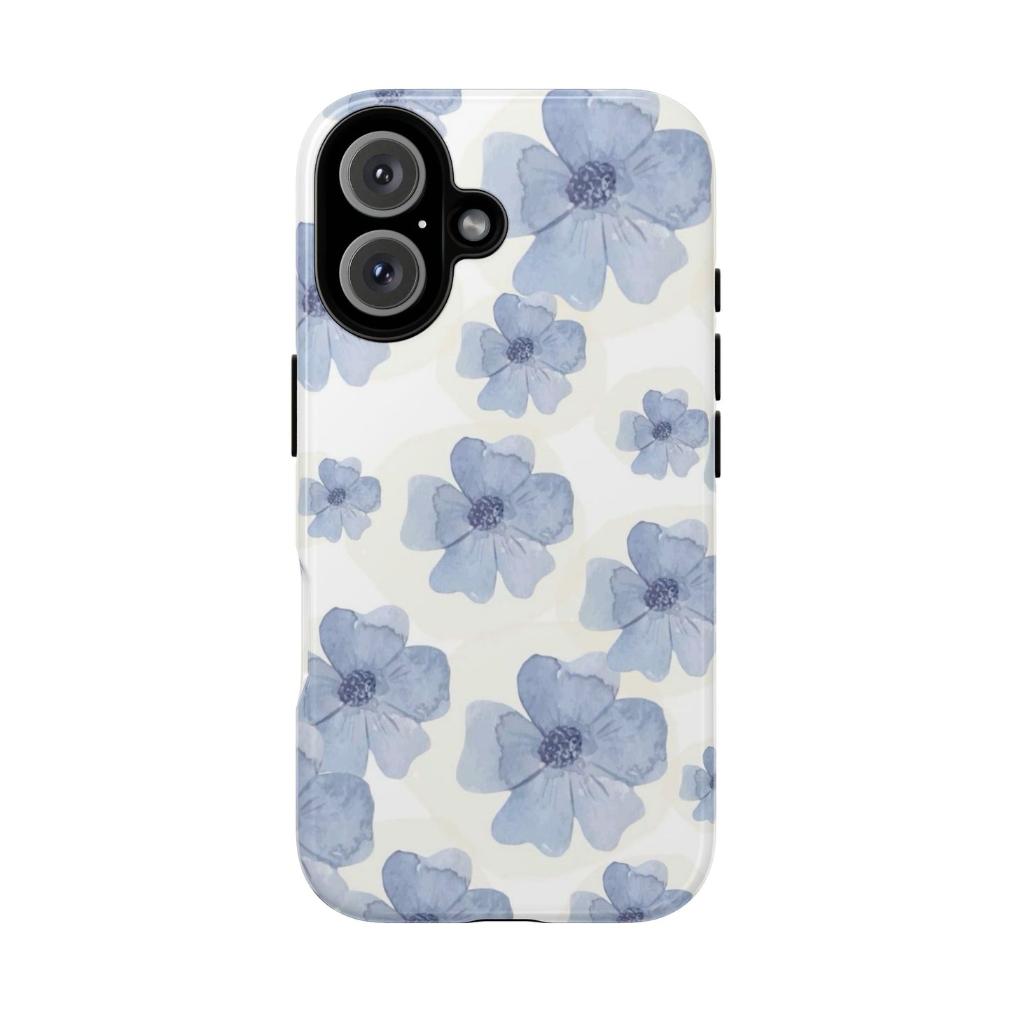 Blue Watercolor Flower iPhone Case