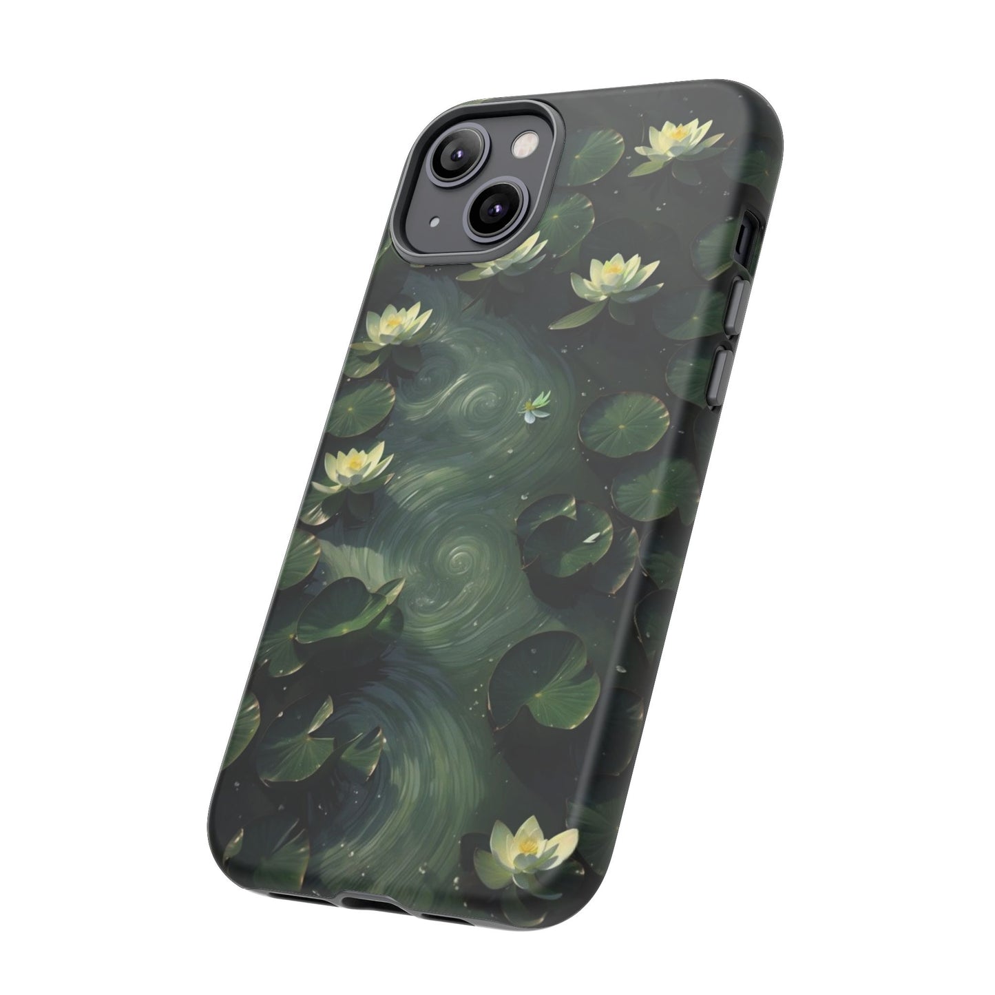 Lilypad Swirls iPhone Case