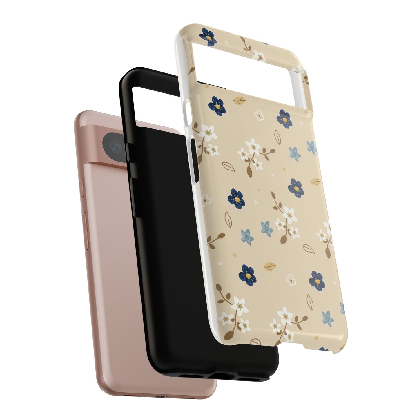 Navy Daisy Phone Case