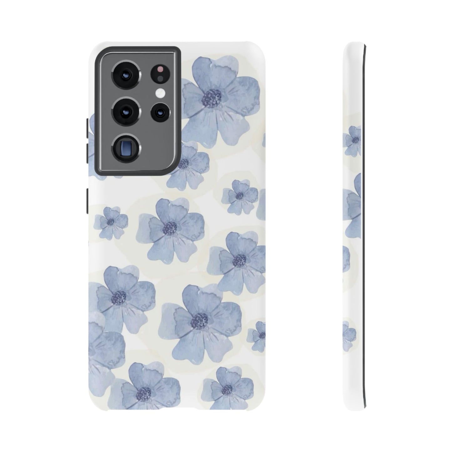 Blue Watercolor Flower iPhone Case