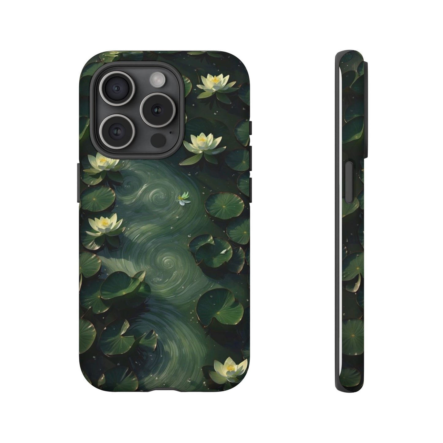 Lilypad Swirls iPhone Case