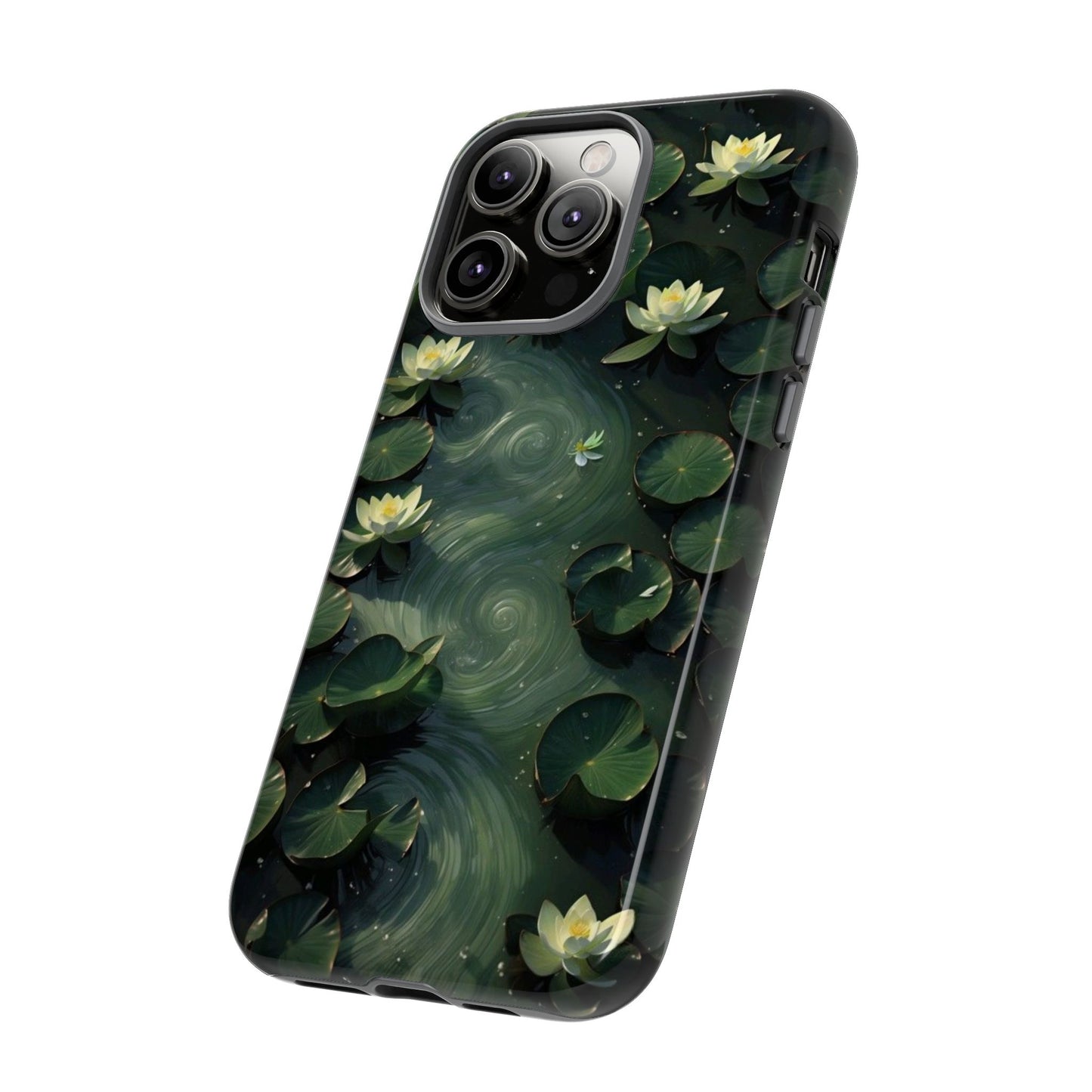 Lilypad Swirls iPhone Case