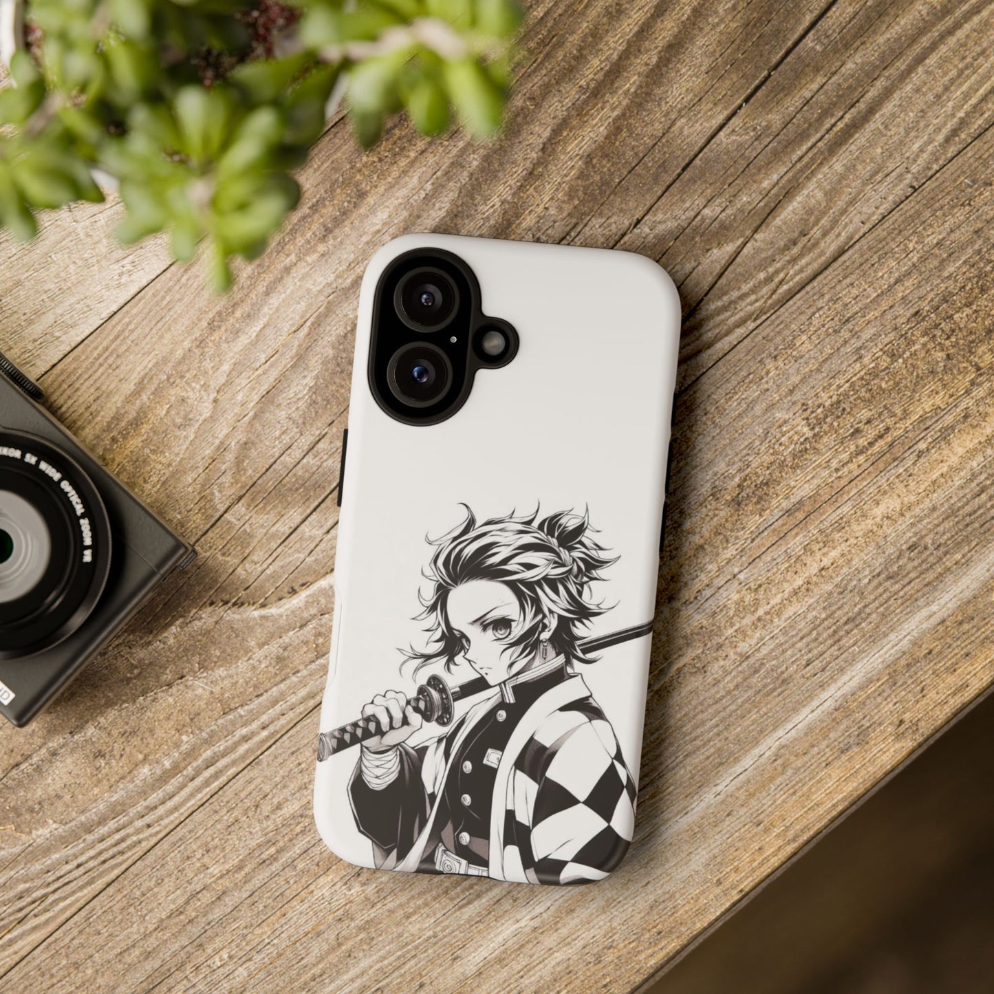 White Kamado Tanjiro Phone Case