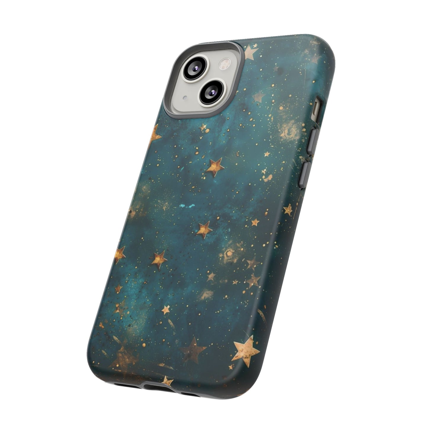 Celestial Gold Stars iPhone Case