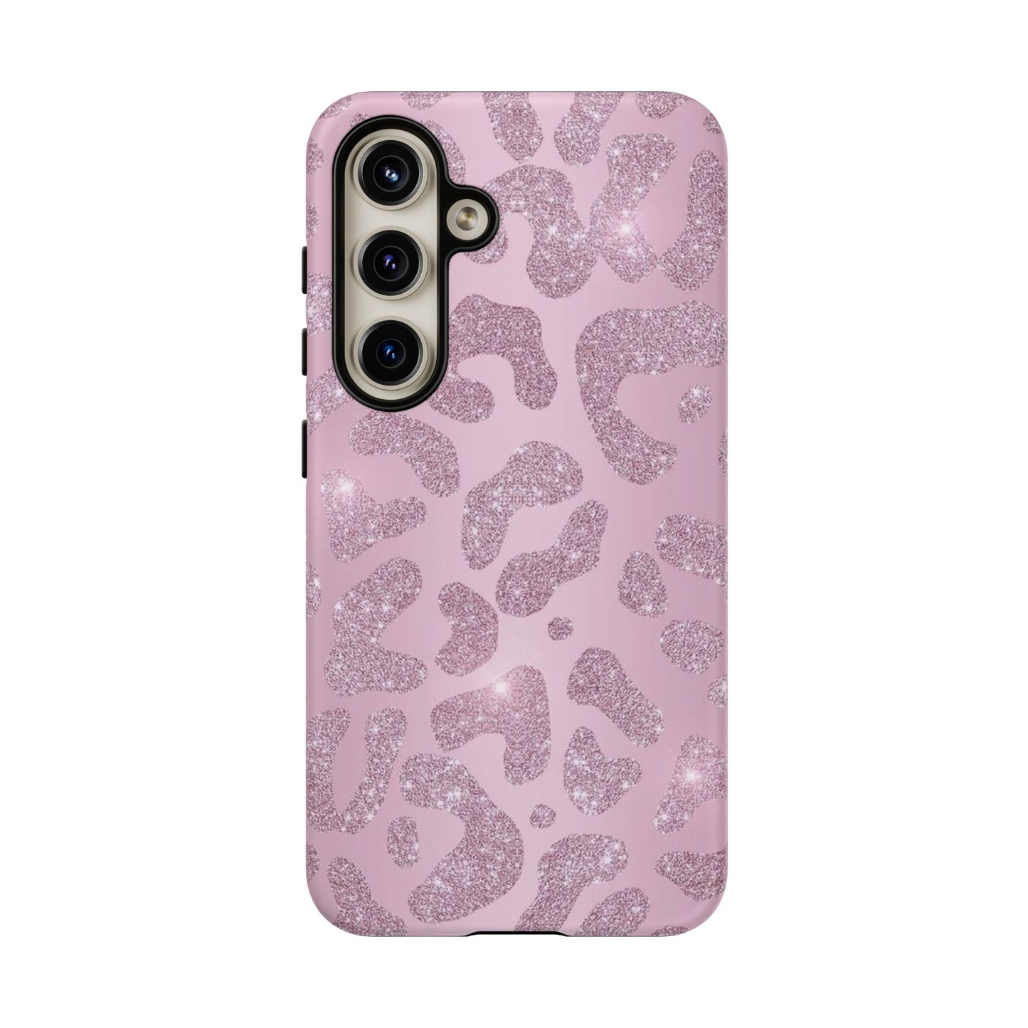 Pink Glitter Cheetah iPhone Case