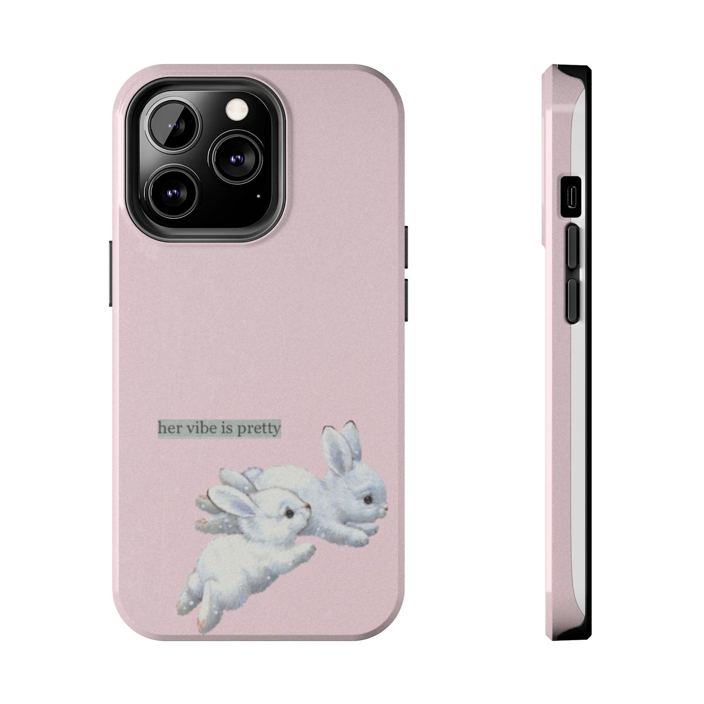 “her vibe is pretty” iPhone Case