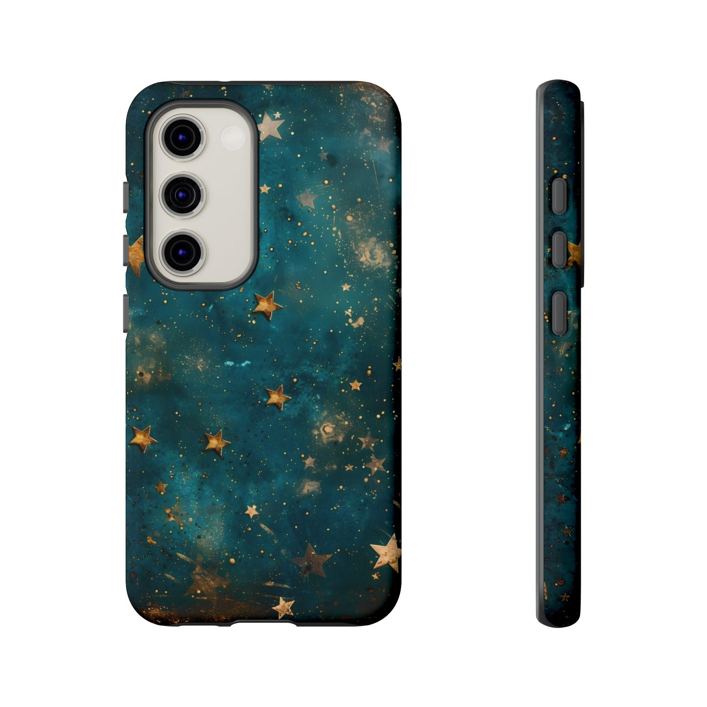 Celestial Gold Stars iPhone Case