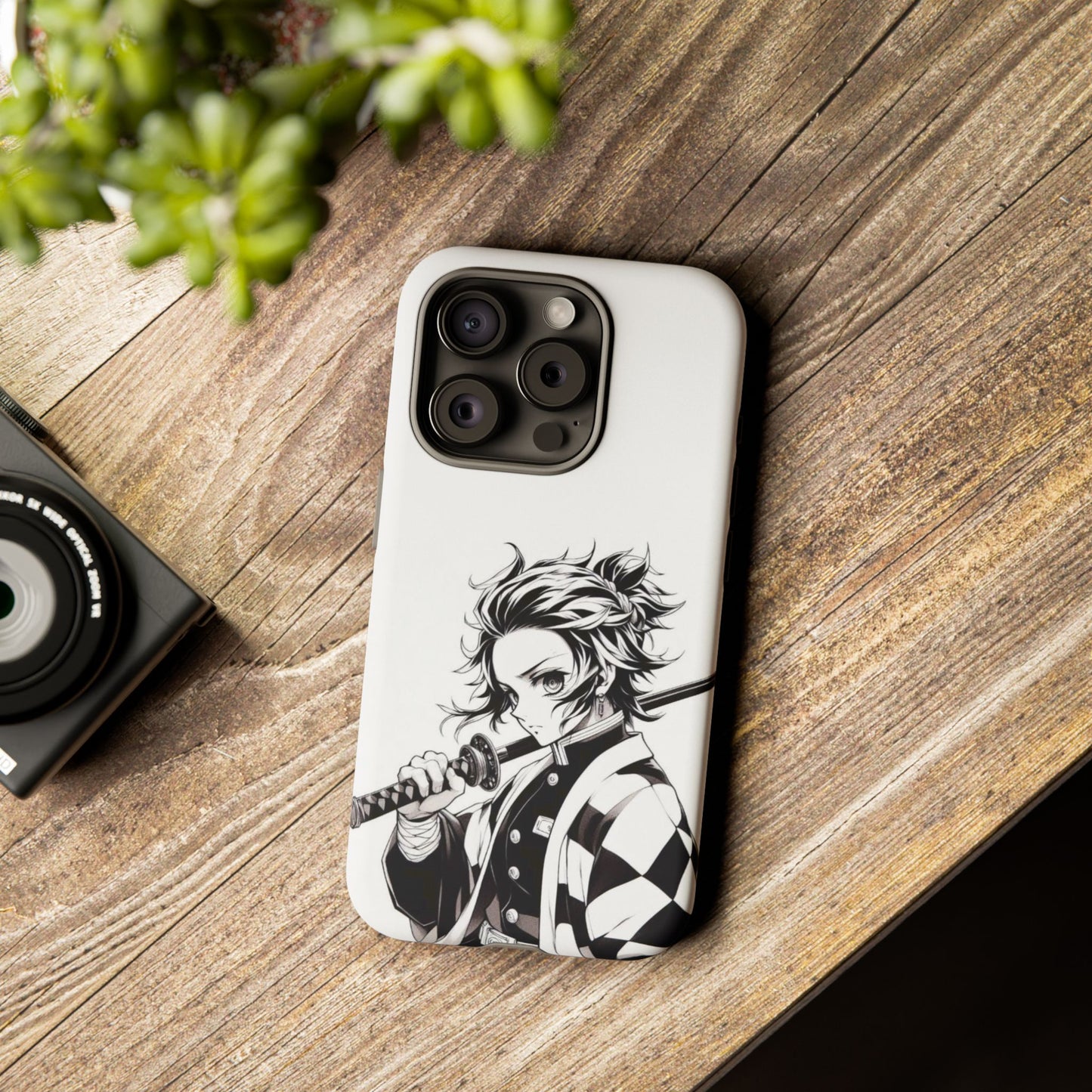 White Kamado Tanjiro Phone Case