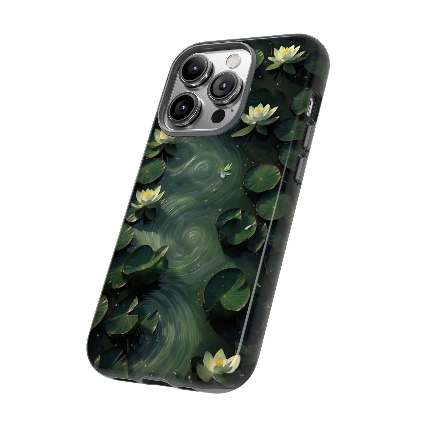 Lilypad Swirls iPhone Case