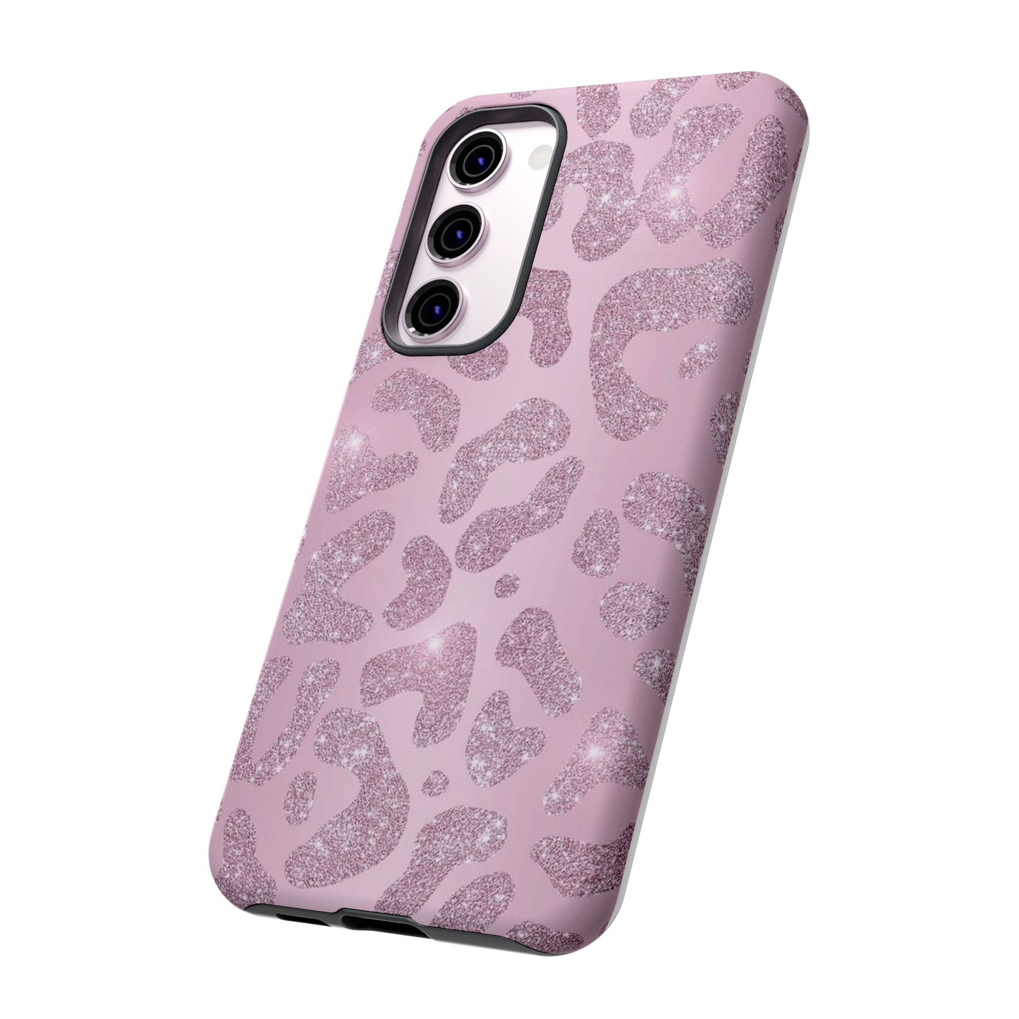 Pink Glitter Cheetah iPhone Case