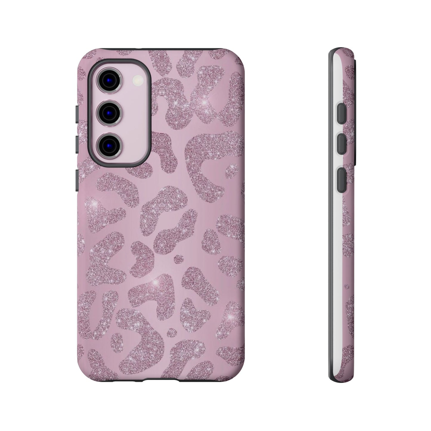 Pink Glitter Cheetah iPhone Case