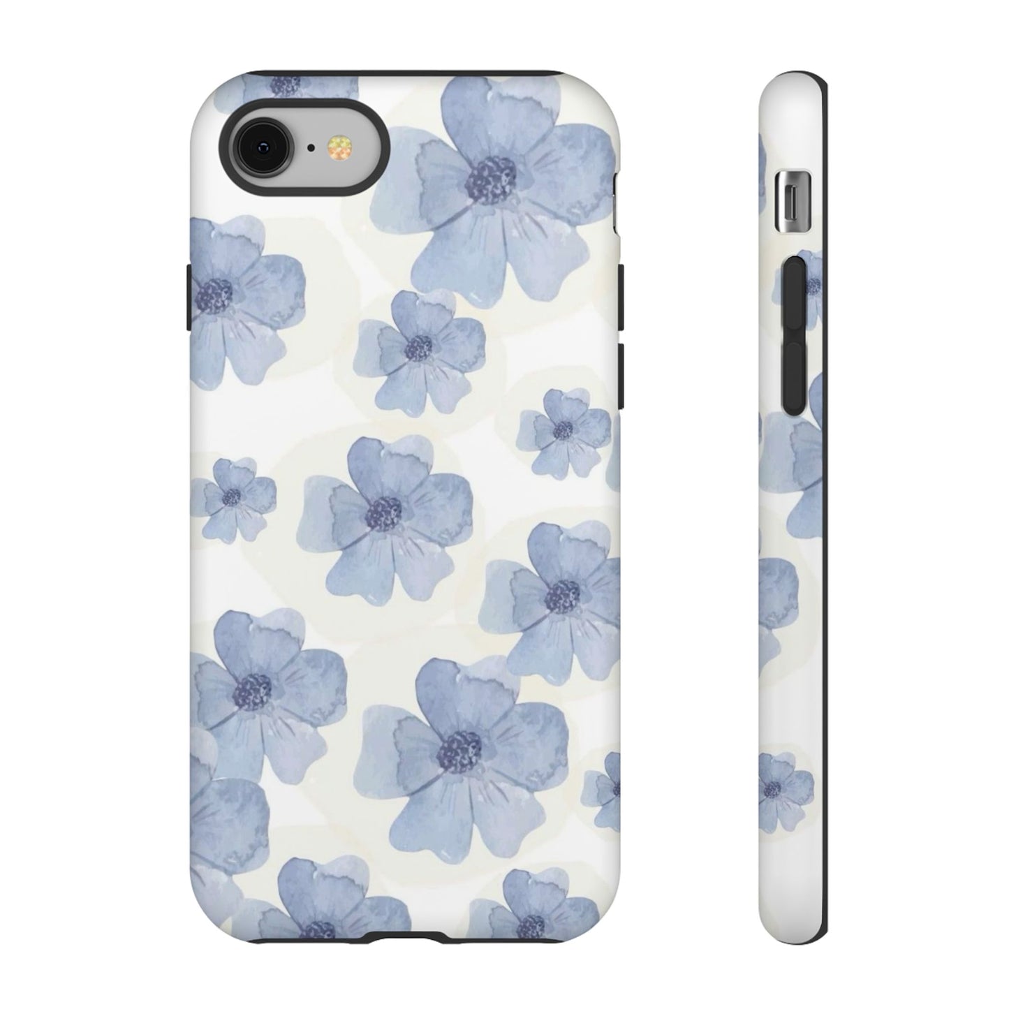 Blue Watercolor Flower iPhone Case