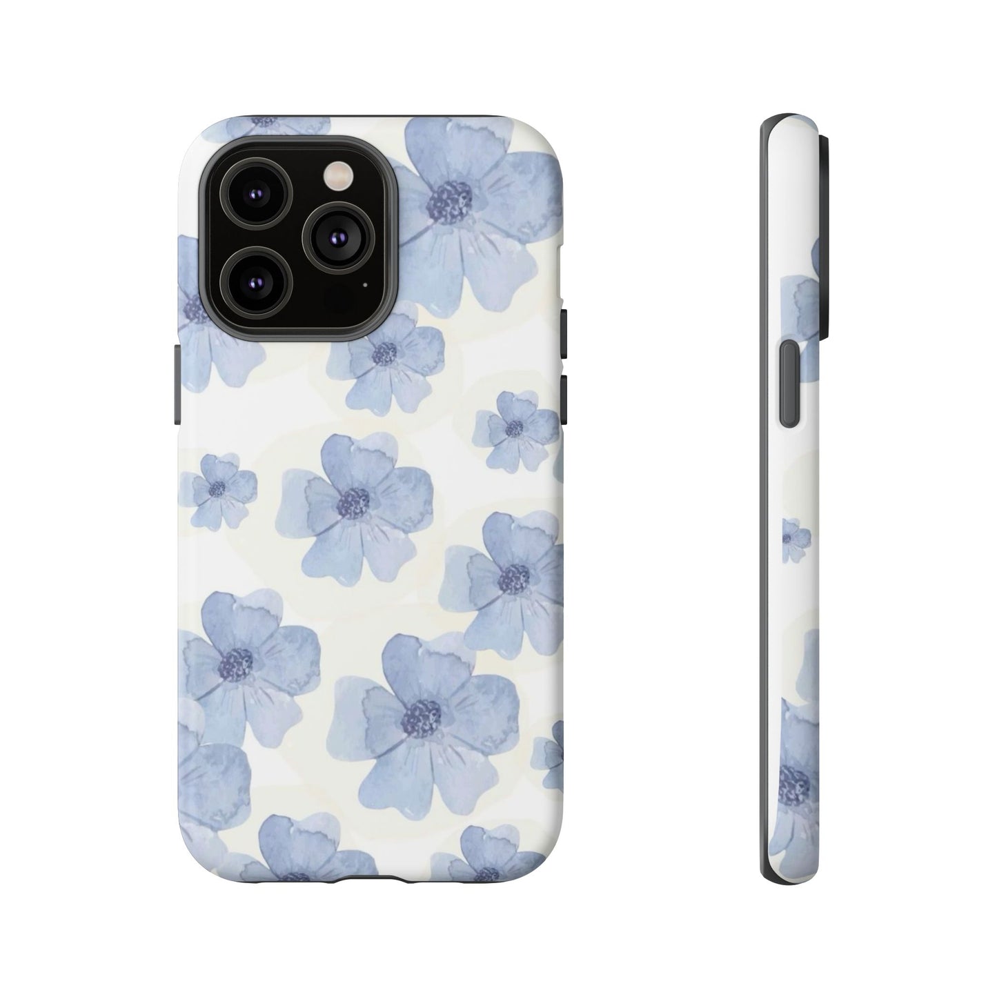 Blue Watercolor Flower iPhone Case