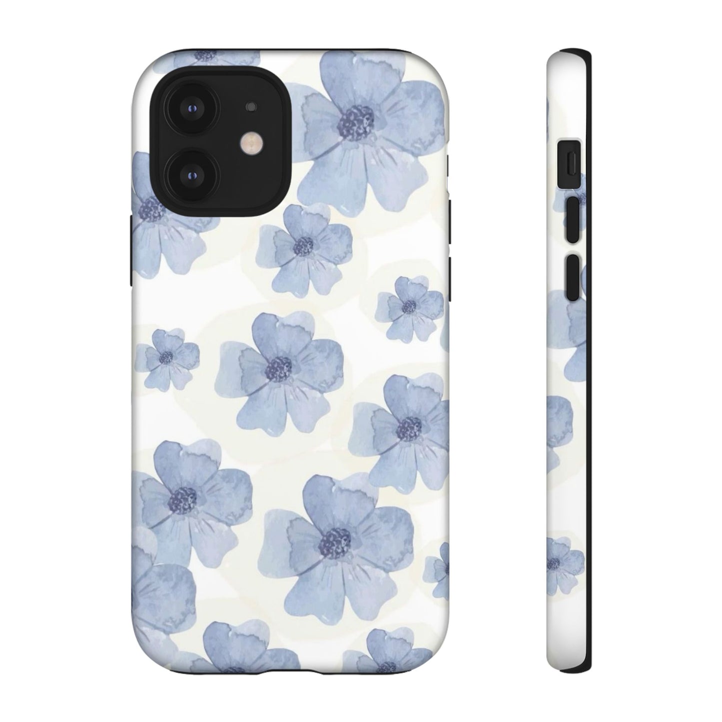 Blue Watercolor Flower iPhone Case