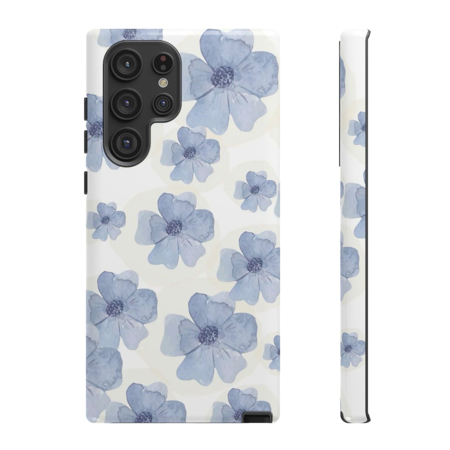 Blue Watercolor Flower iPhone Case