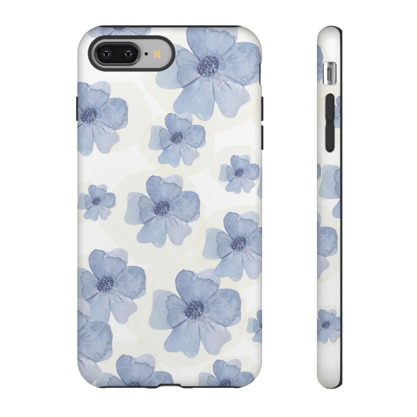 Blue Watercolor Flower iPhone Case