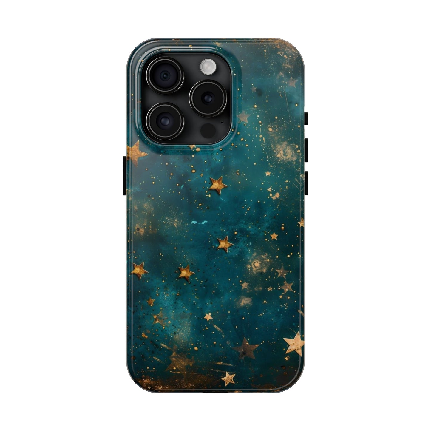 Golden Celestial Stars iPhone Case