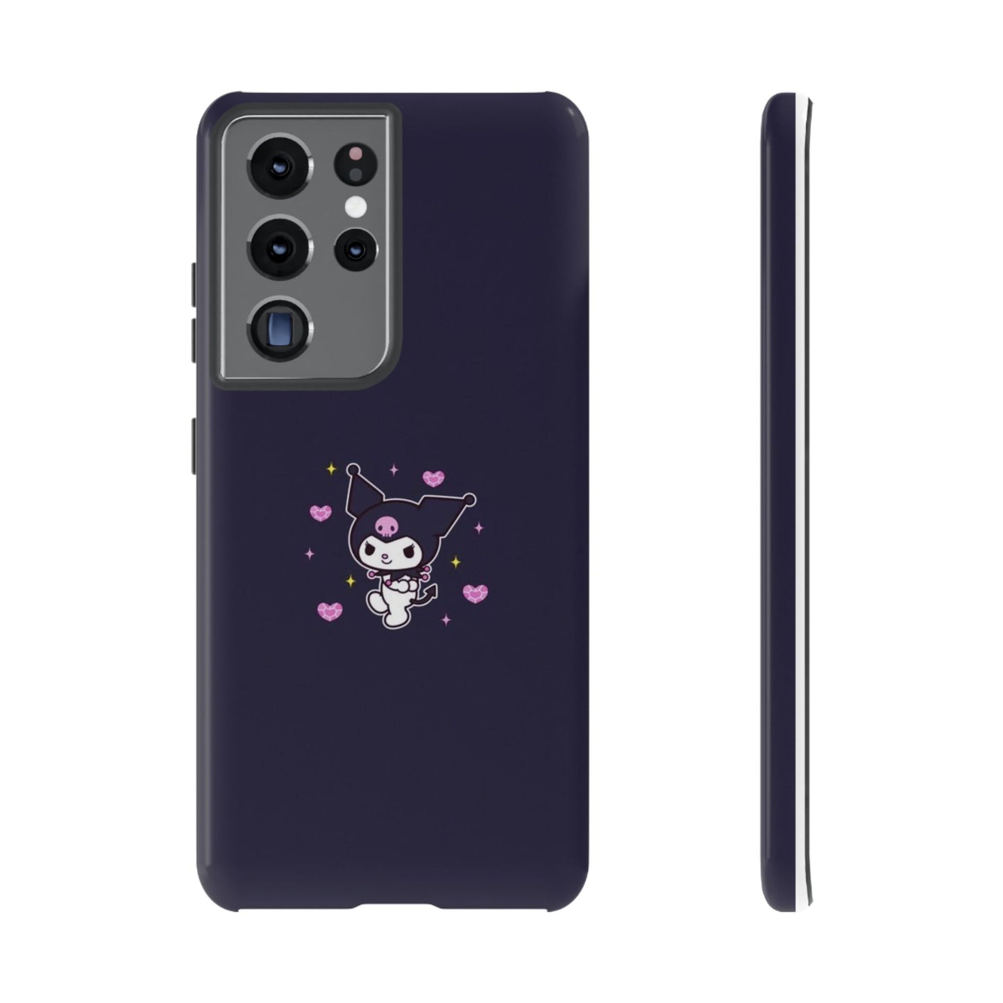 Navy Kuromi Hearts Phone Case