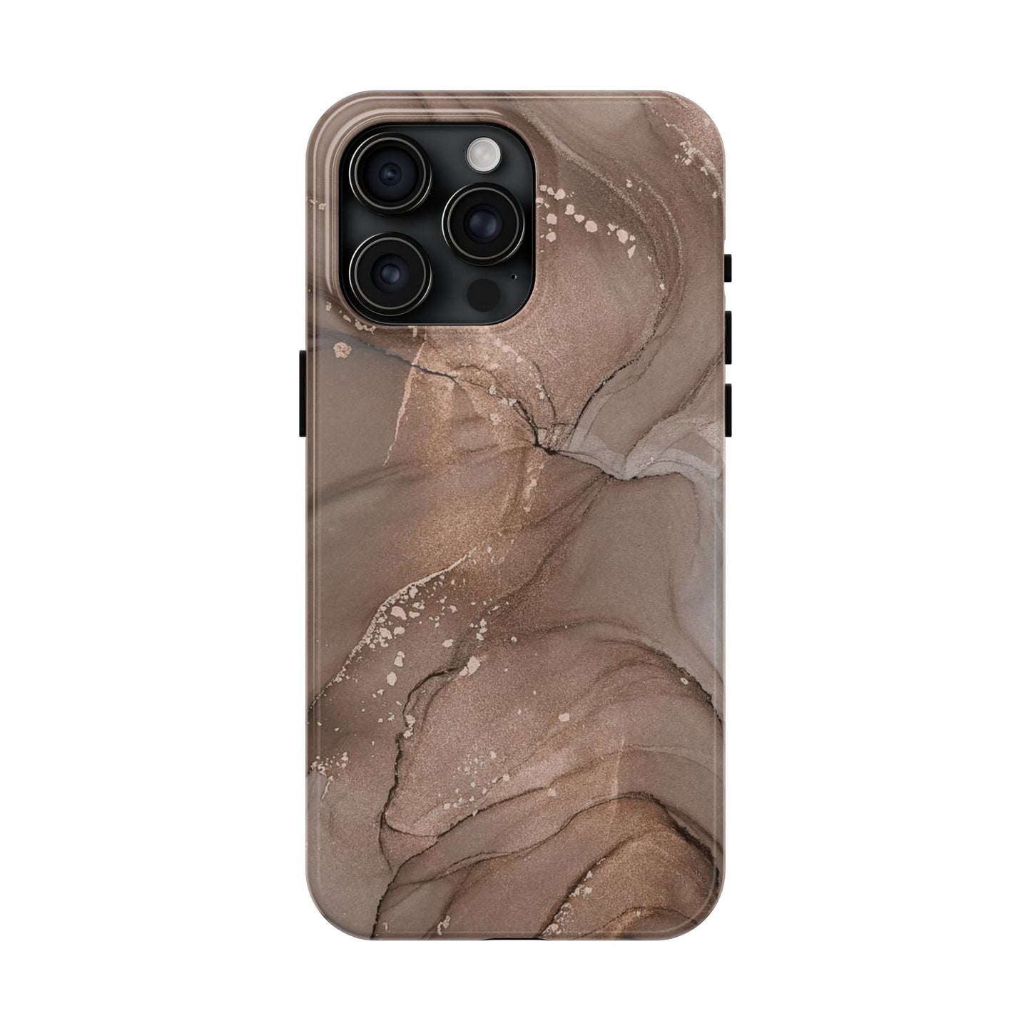 Copper Chrome Marble iPhone Case