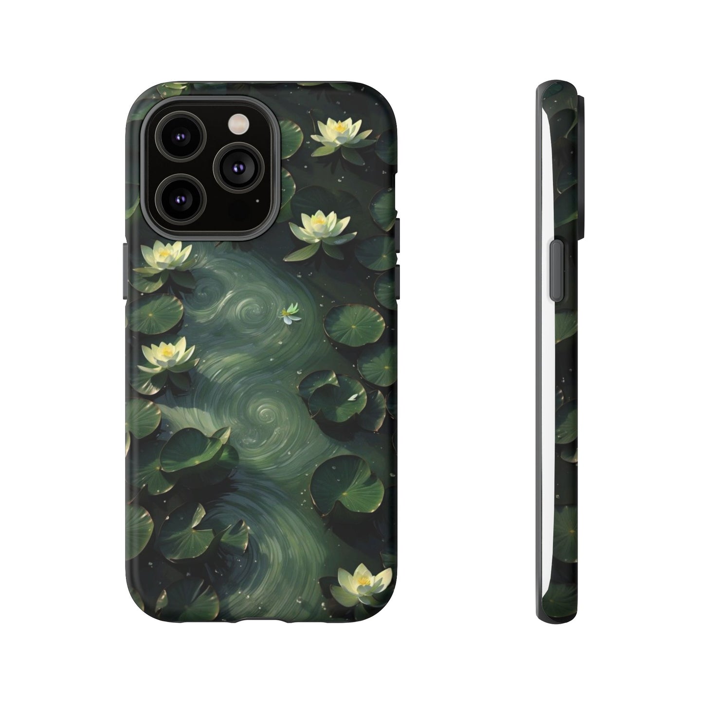 Lilypad Swirls iPhone Case