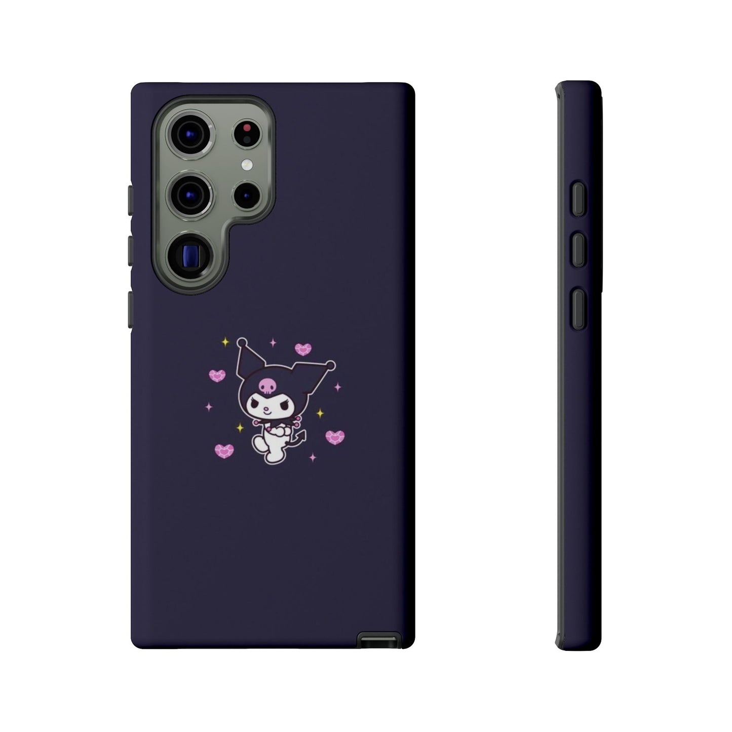 Navy Kuromi Hearts Phone Case