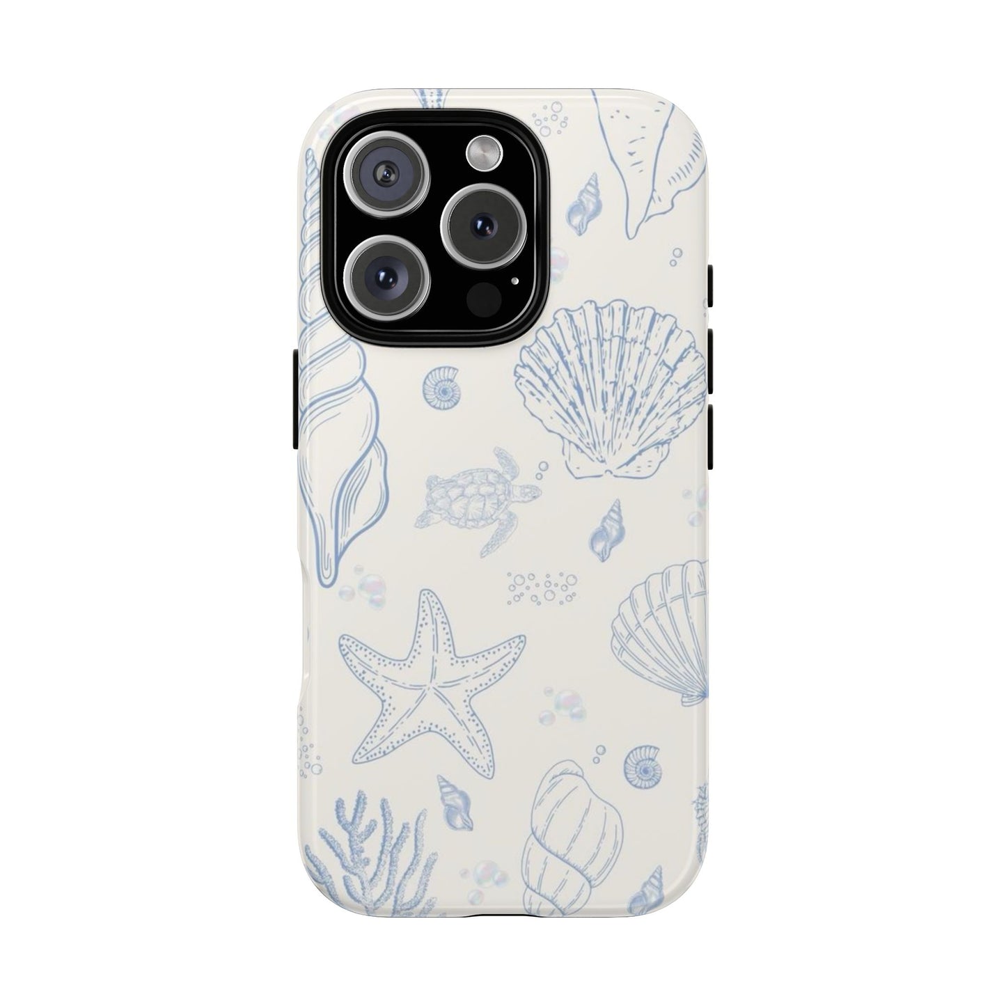 Blue Coastal Coral iPhone Case