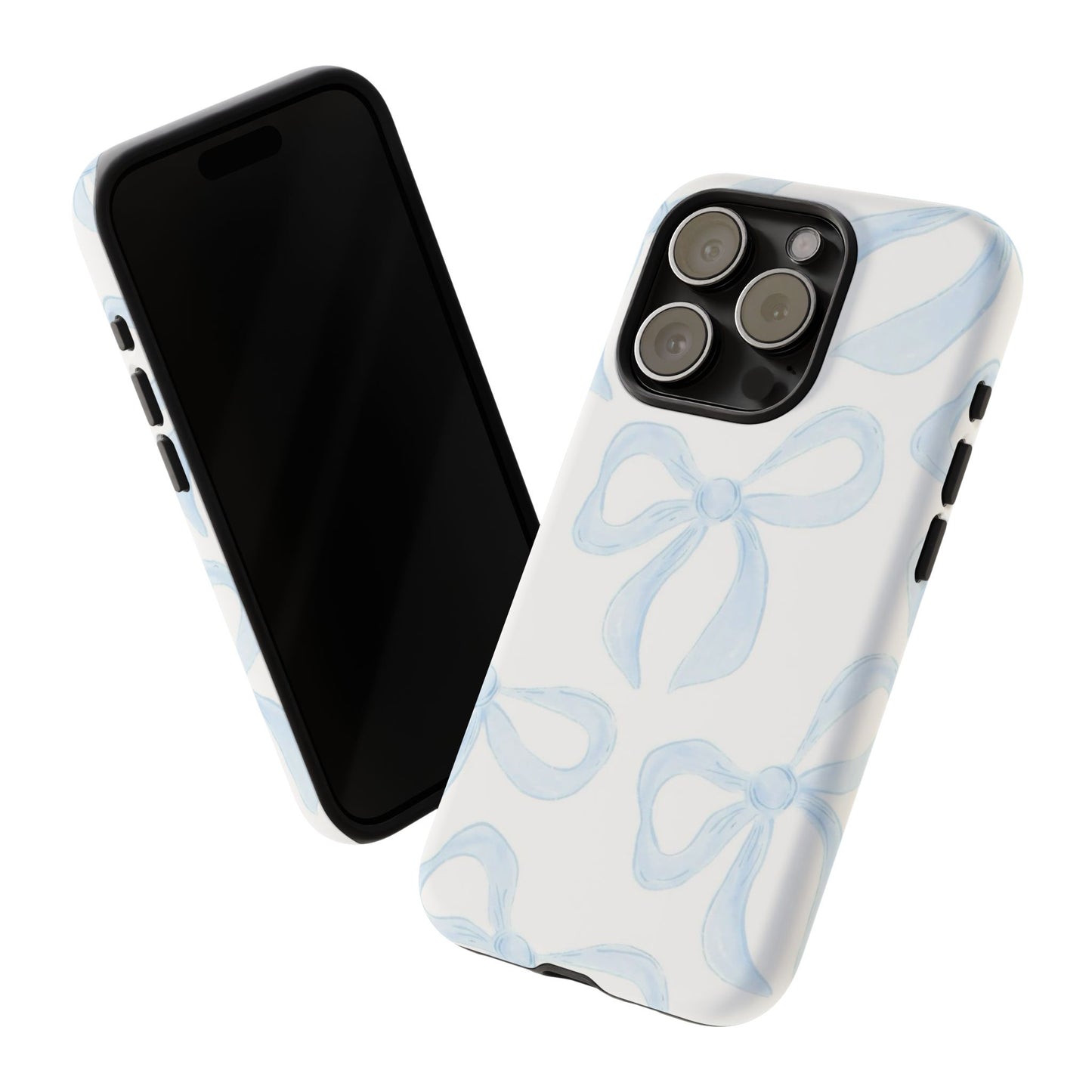 Blue Coquette Bow iPhone Case