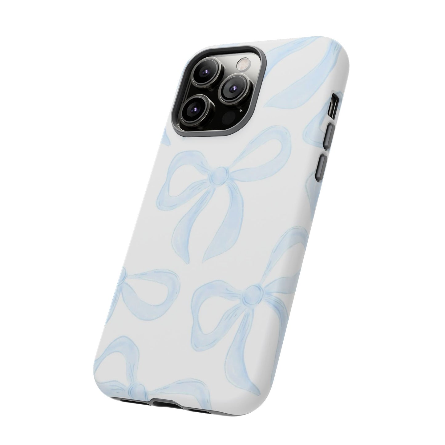 Blue Coquette Bow iPhone Case