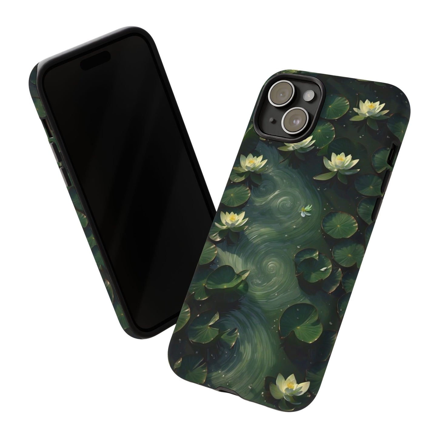 Lilypad Swirls iPhone Case