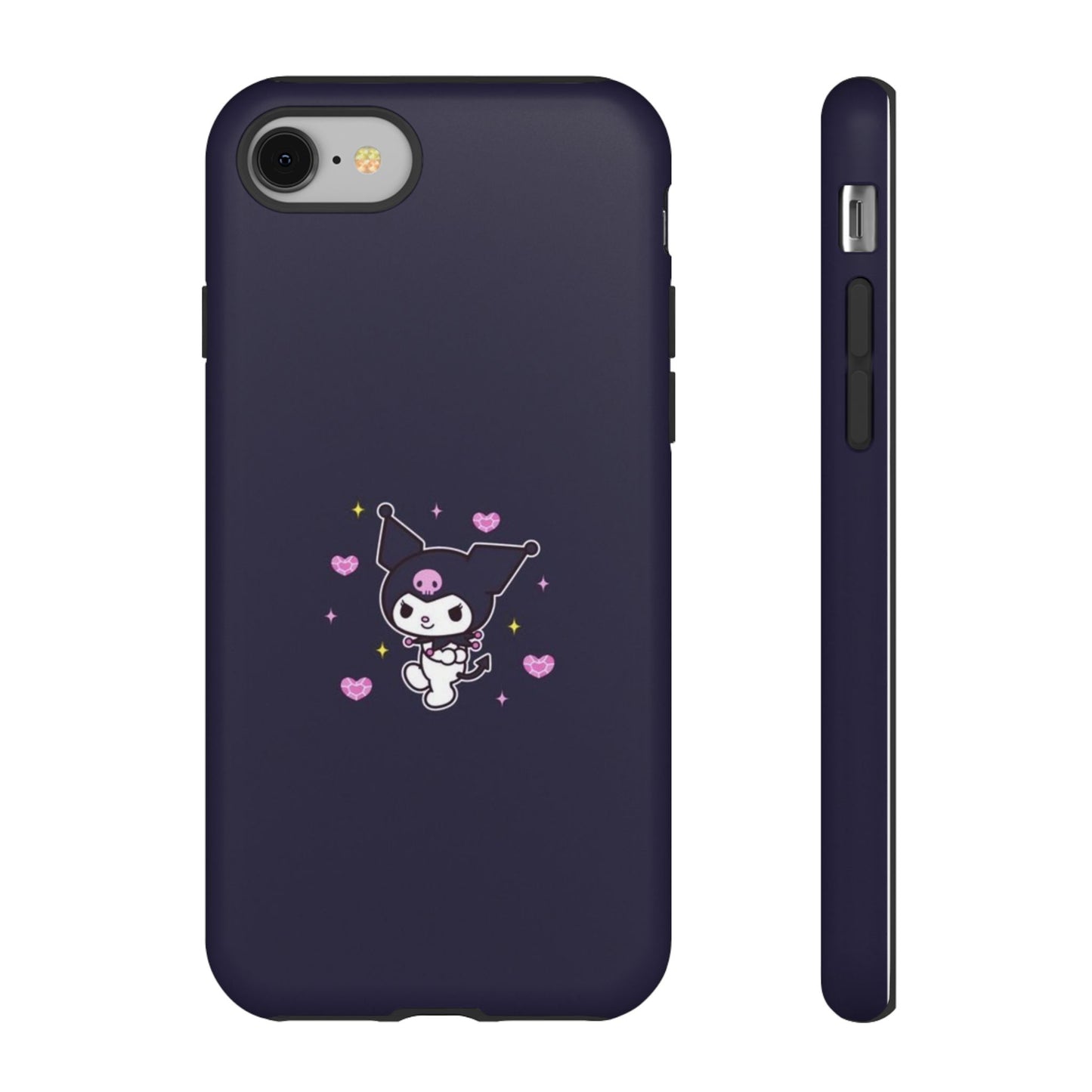 Navy Kuromi Hearts Phone Case