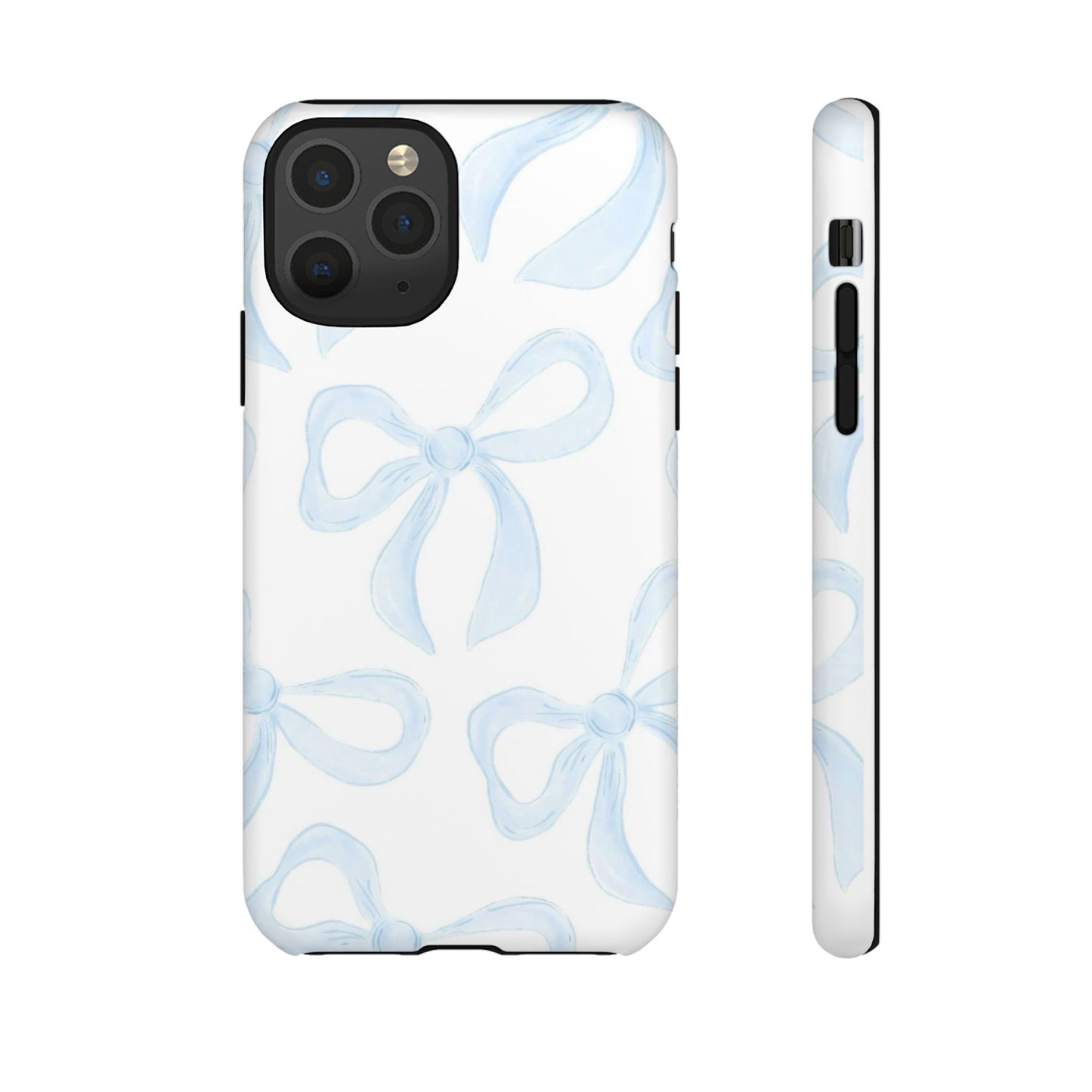 Blue Coquette Bow iPhone Case