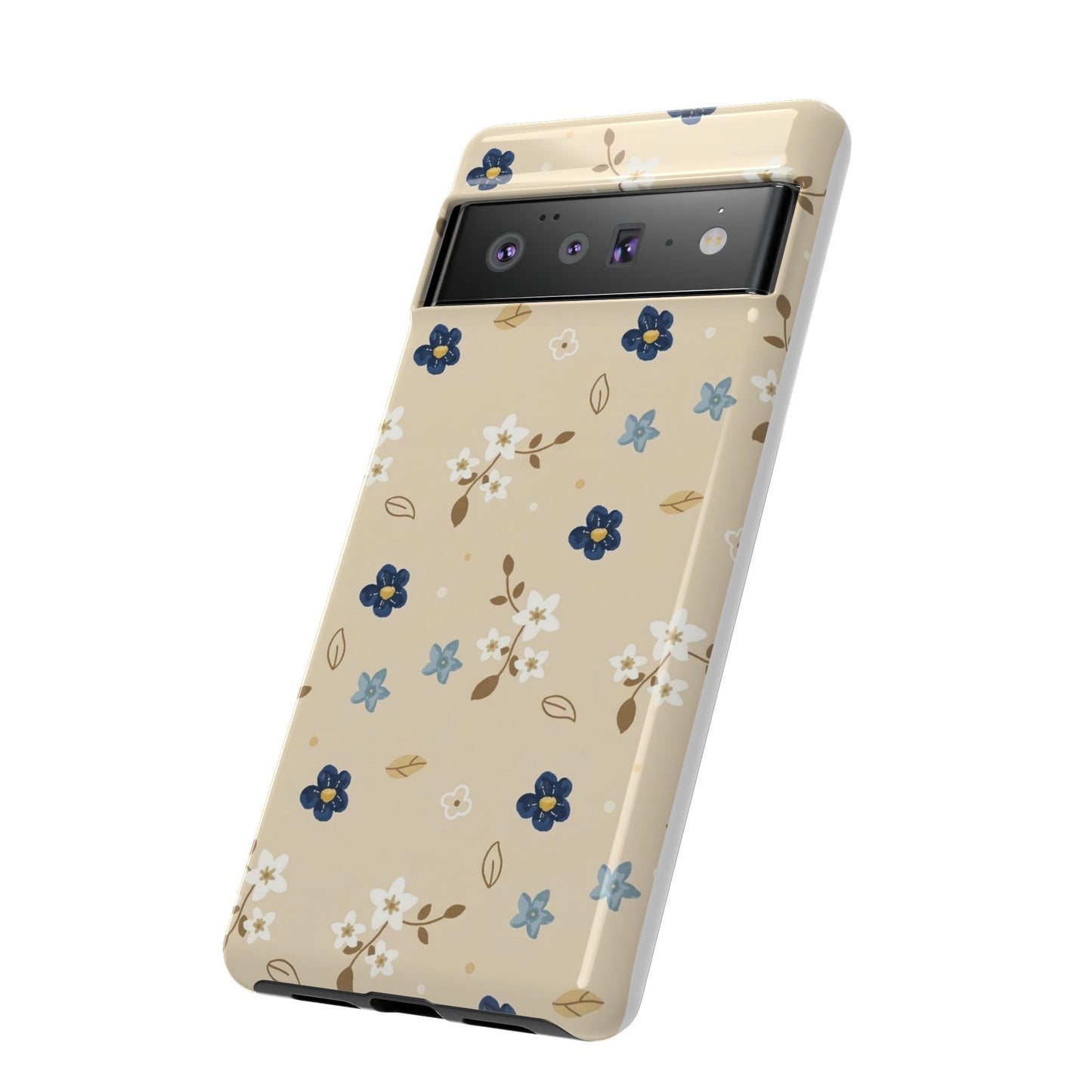 Navy Daisy Phone Case