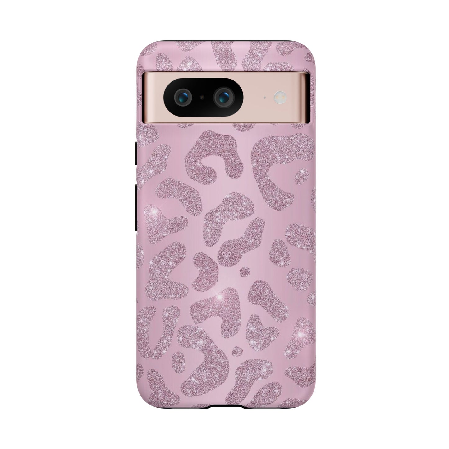 Pink Glitter Cheetah iPhone Case