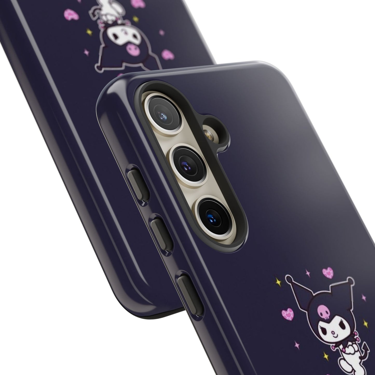 Navy Kuromi Hearts Phone Case